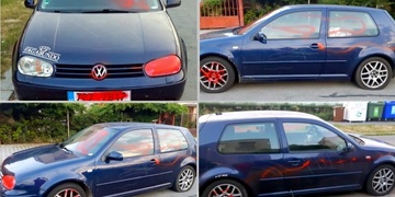 Vandal se vyřádil na zaparkovaném autě