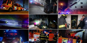 "Kluci pojďte, bude to taková bojová hra," uklidňoval hasič vyděšené děti