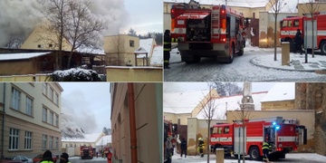 Aktualizujeme, požár pivovaru se stále ještě zcela uhasit nepodařilo