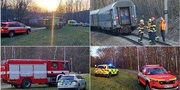 Střet vlaku s mužem a psem