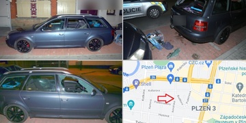Zloděj auto zdevastoval a vykradl