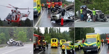 Při střetu aut zemřela matka s dvanáctiletým synem - aktualizováno