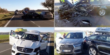 Střet tří vozidel