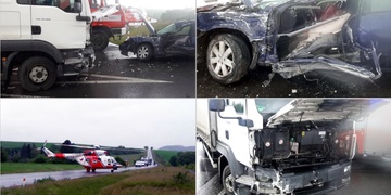 Zaklíněnou řidičku museli vyprostit hasiči