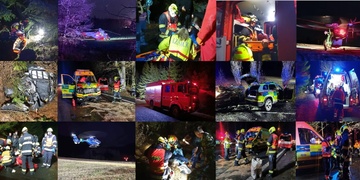 Dvě vážné dopravní nehody záchranářů - prosba hasičů k veřejnosti