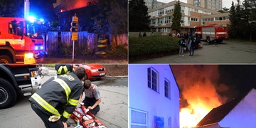 Místo klidného večera evakuace internátu