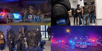 Obří policejní manévry na Západočeské univerzitě v Plzni záměrně vyvolali dva studenti idiotským vtípkem