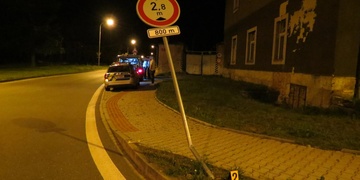 V opilosti srazil značku a ujel