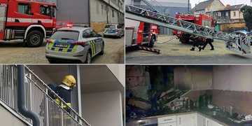 Požár bytu bohužel nepřežil pes