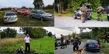 Rozsáhlá pátrací akce u Plzně