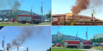 Požár v areálu Porsche Plzeň