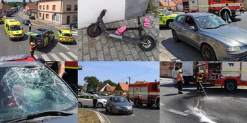 Řidička na přechodu srazila a těžce zranila koloběžkářku, která ale nehodu sama zavinila