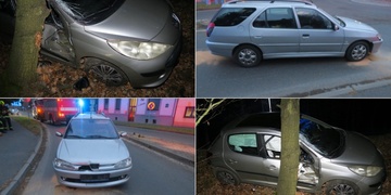 Havárie na kruhovém objezdu i do stromu