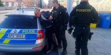 Zásah policie na nádraží Plzeň - Jižní Předměstí
