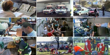 "Všem jednotkám, v Borské ulici se převrátil autobus!"