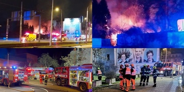 Požár v centru Plzně