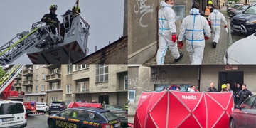 Ve světlíku domu bylo nalezeno tělo mrtvého muže
