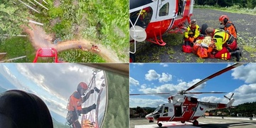 Dva zachránění během jednoho letu