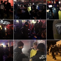 Arénou se prohnala obří policejní razie