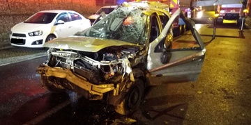 Teprve osmnáctiletý opilý řidič vletěl s autem na stavbu