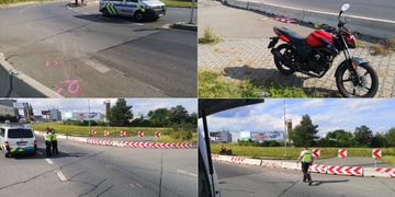 Šestnáctiletý motorkář narazil do betonových svodidel