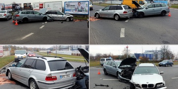 Střet aut na Borech