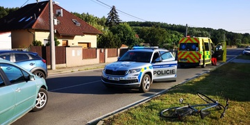 Střet auta s cyklistou