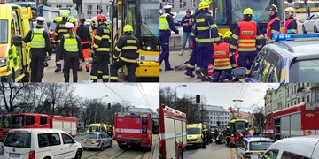 Střet tramvaje s chodkyní