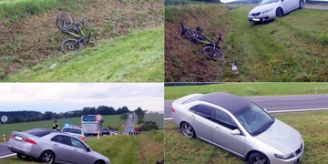 Dva sražení cyklisté během čtvrt hodiny