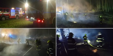 Požár lesa - byl vyhlášen druhý stupeň požárního poplachu