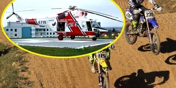 Vážné zranění na motokrosu