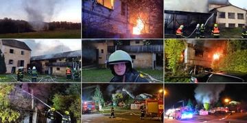 Náročná noc hasičů - dva veliké požáry