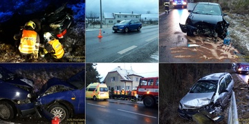 Čtyři nehody, čtyři zranění