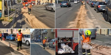 Rozlitou naftu likvidují hasiči ve velké části Bor