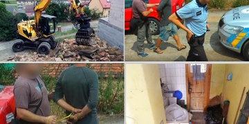 Muže ze střechy musela sundat policie a hasiči