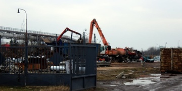 Požár drtičky železného šrotu - škoda je za milion korun