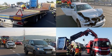 Dvě dopravní nehody komplikují dopravu na obchvatu Plzně