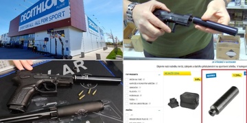 Tak tohle "odborníci" v Decathlonu trochu... Tlumiče na zbraně prodávali jako cvičky!