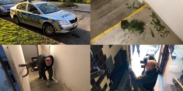 Zloděj po sobě nechal zhruba kilový důkaz