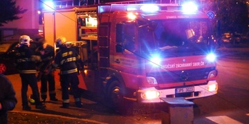 Požár v Manětínské ulici