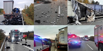Střet dvou kamionů zcela uzavřel dálnici D5