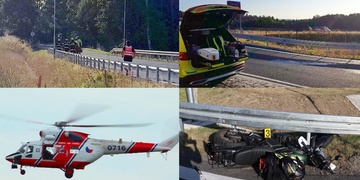 Střet auta s motocyklem