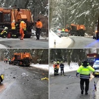 Muž převlečený za ženu zemřel při střetu se sypačem