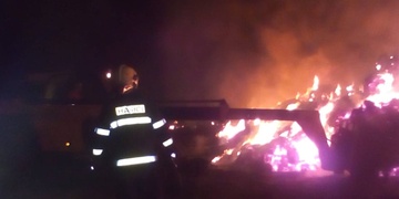 Požár stohu zaměstnal hasiče na několik hodin