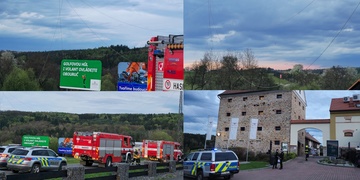 Vrtulník vletěl do vedení vysokého napětí