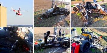 Supersport skončil ve stromě, škoda je čtyři a půl milionu