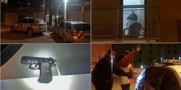 "Ta zlá pistole sama několikrát vystřelila a trefila auto strážných! Fakt, věřte mi!"