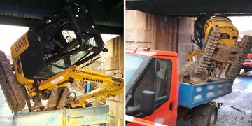 Vezl bagřík a nevešel se