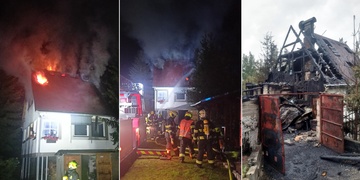 Noční požár zničil dům i garáž s autem