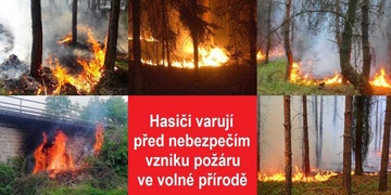 Během tří dnů tři lesní požáry - v západních Čechách platí výstraha Českého hydrometeorologického ústavu